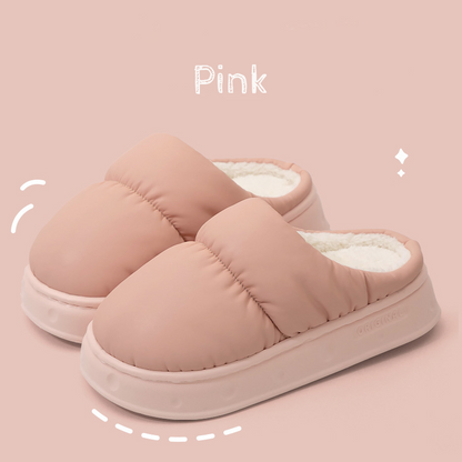 Extra-Thick Latex Winter Waterproof Slippers - Non-Slip Soles, Unisex Design