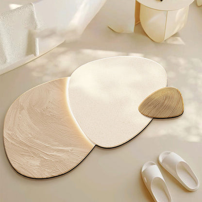 Leaf Diatomite Absorbent Floor Mat: Non-Slip & Easy to Clean