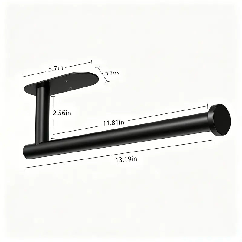 WallFlow™ Stainless Steel Paper Towel Holder for Kitchen, Bathroom & More