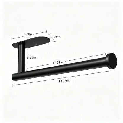 WallFlow™ Stainless Steel Paper Towel Holder for Kitchen, Bathroom & More