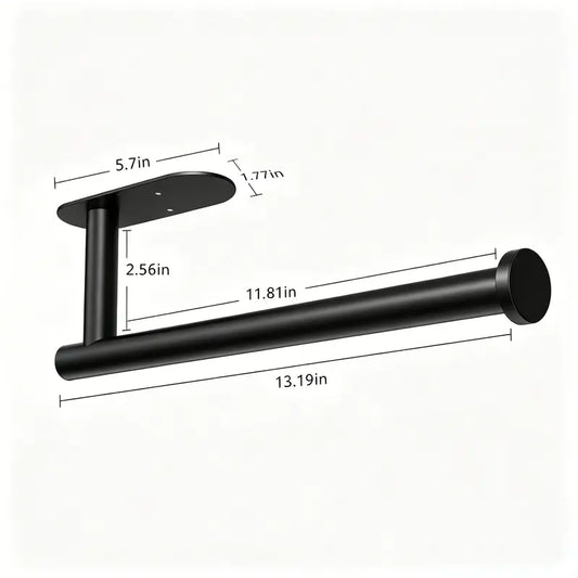 WallFlow™ Stainless Steel Paper Towel Holder for Kitchen, Bathroom & More