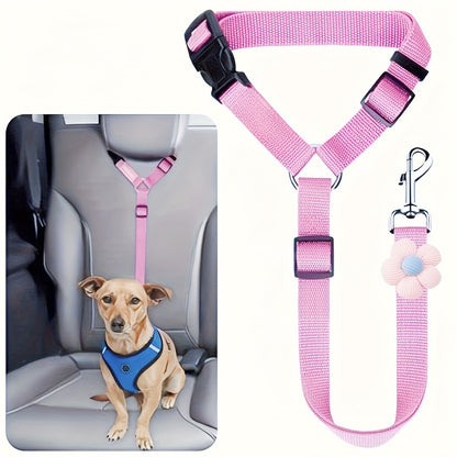 Adjustable Dog Car Safety Belt – Secure Pet Travel Leash