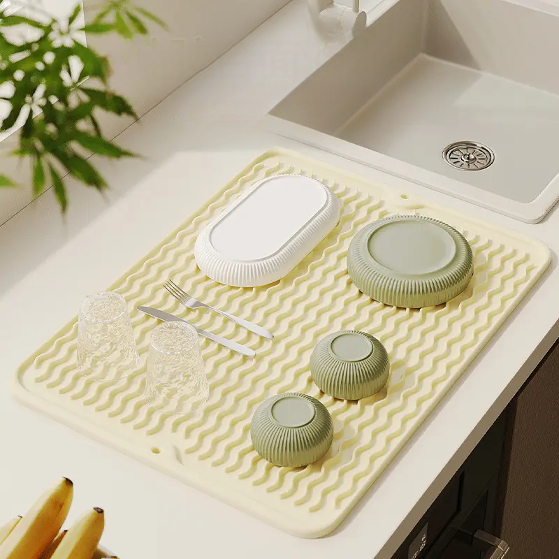 Waterproof, Non-Slip, and Heat-Resistant Silicone Drain Mat