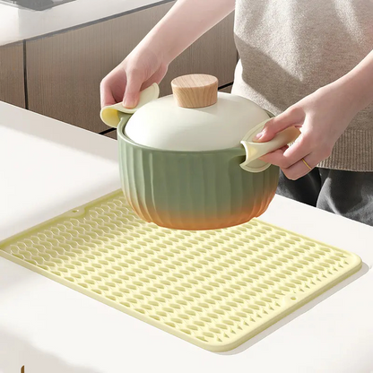 Waterproof, Non-Slip, and Heat-Resistant Silicone Drain Mat