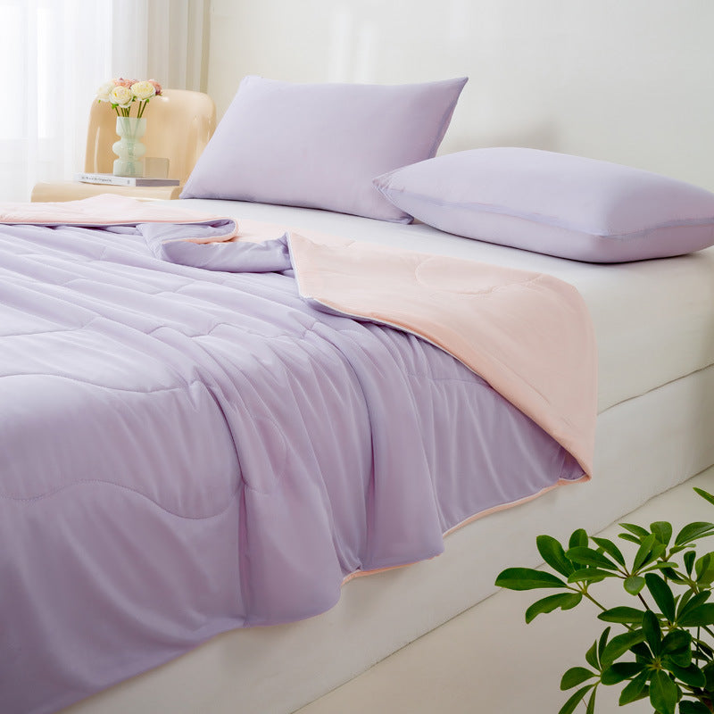 Cool Silk Summer Comforter with Machine Washable Design