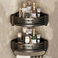 Space Aluminum No-Drill Bathroom Corner Shelf – Quick Drainage & Strong Load-Bearing