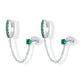 Loruvie 14K Gold-Plated Double Piercing Earrings – Delicate Chain & CZ Accents