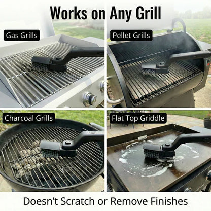 GrillGale · High-Speed Grate Cleaner—100% Bristle-Safe. 0% Effort.