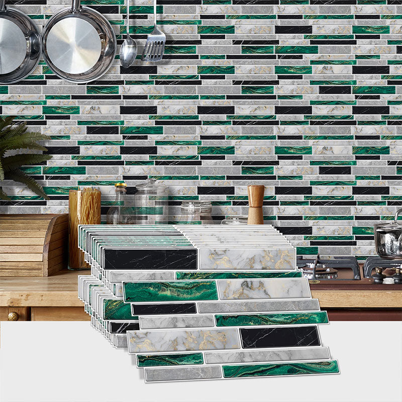 Brick-Pattern Mosaic Self-Adhesive Wallpaper - Cuttable, Waterproof & Stain-Resistant