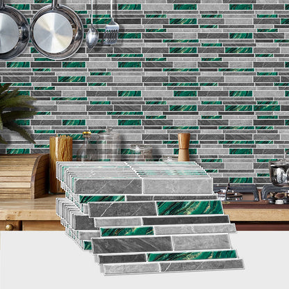 Brick-Pattern Mosaic Self-Adhesive Wallpaper - Cuttable, Waterproof & Stain-Resistant