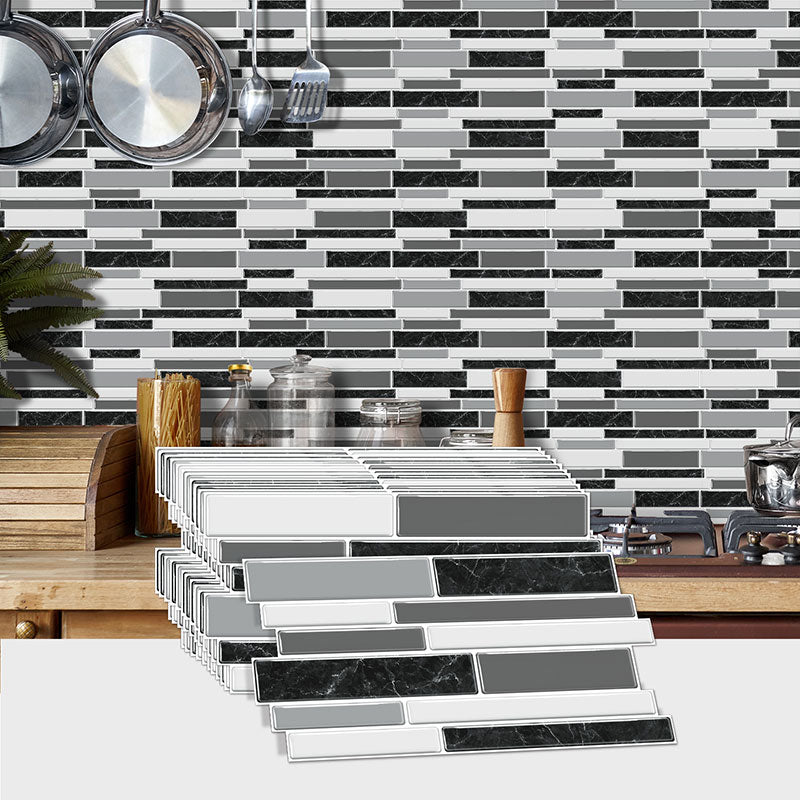 Brick-Pattern Mosaic Self-Adhesive Wallpaper - Cuttable, Waterproof & Stain-Resistant