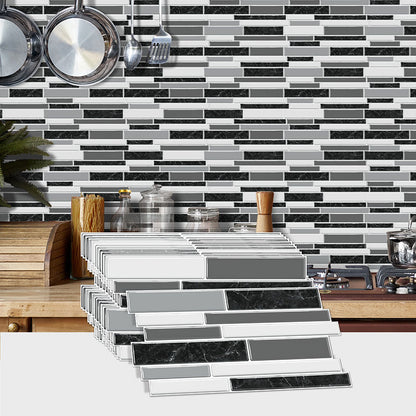 Brick-Pattern Mosaic Self-Adhesive Wallpaper - Cuttable, Waterproof & Stain-Resistant