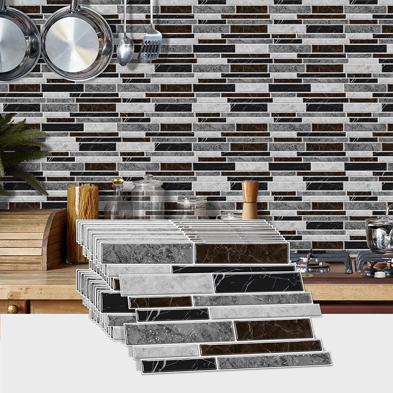 Brick-Pattern Mosaic Self-Adhesive Wallpaper - Cuttable, Waterproof & Stain-Resistant