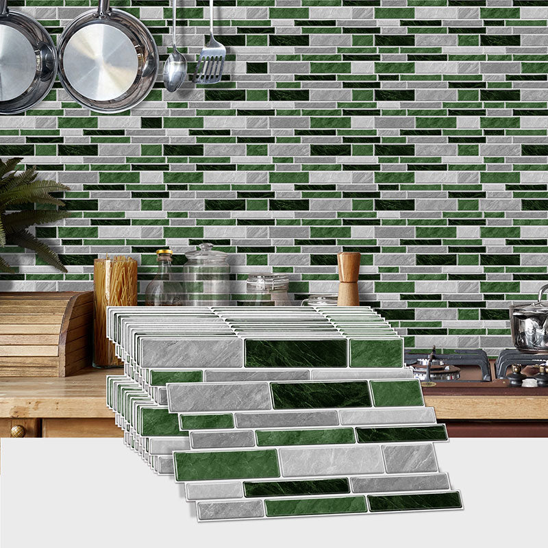 Brick-Pattern Mosaic Self-Adhesive Wallpaper - Cuttable, Waterproof & Stain-Resistant