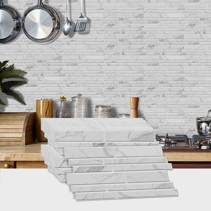 Brick-Pattern Mosaic Self-Adhesive Wallpaper - Cuttable, Waterproof & Stain-Resistant