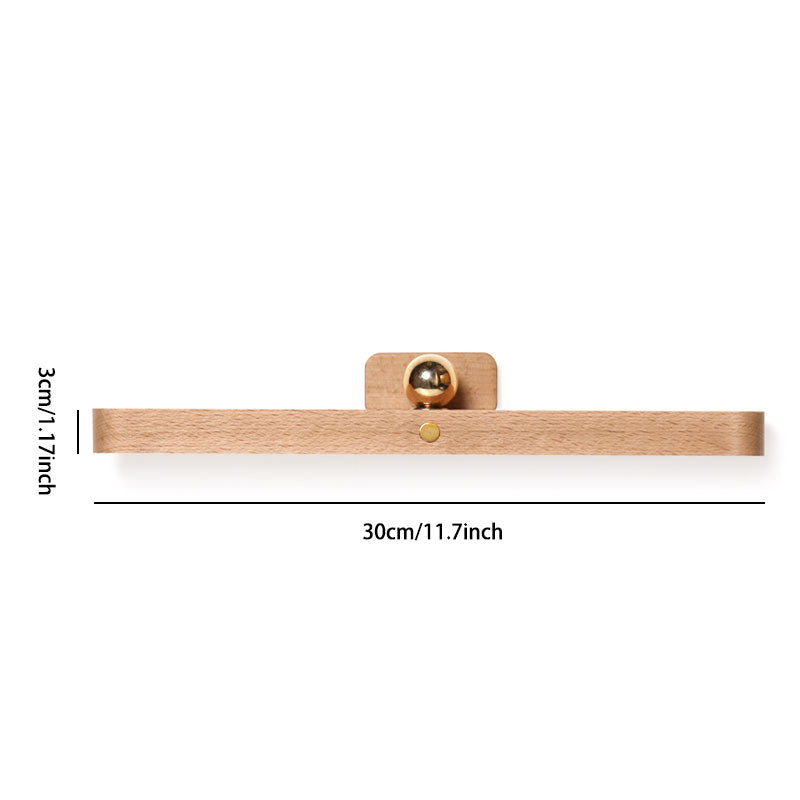 USB Rechargeable Wooden Magnetic Wall Lamp: Soft Eye-Friendly Lighting & Elegant Wooden Aesthetic