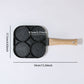 3-in-1 Nonstick Frying Pan: Ideal for Eggs, Bacon, and Burgers