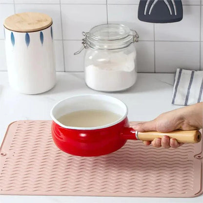 Waterproof, Non-Slip, and Heat-Resistant Silicone Drain Mat